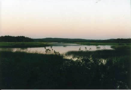 Der See bei Drev in der Abendstimmung